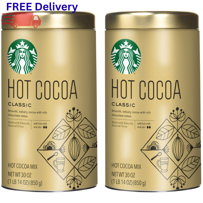 Classic Hot Cocoa Mix 30 oz Tin 2 Pack Decadent Dark Chocolate Velvety 84 Servin gallery