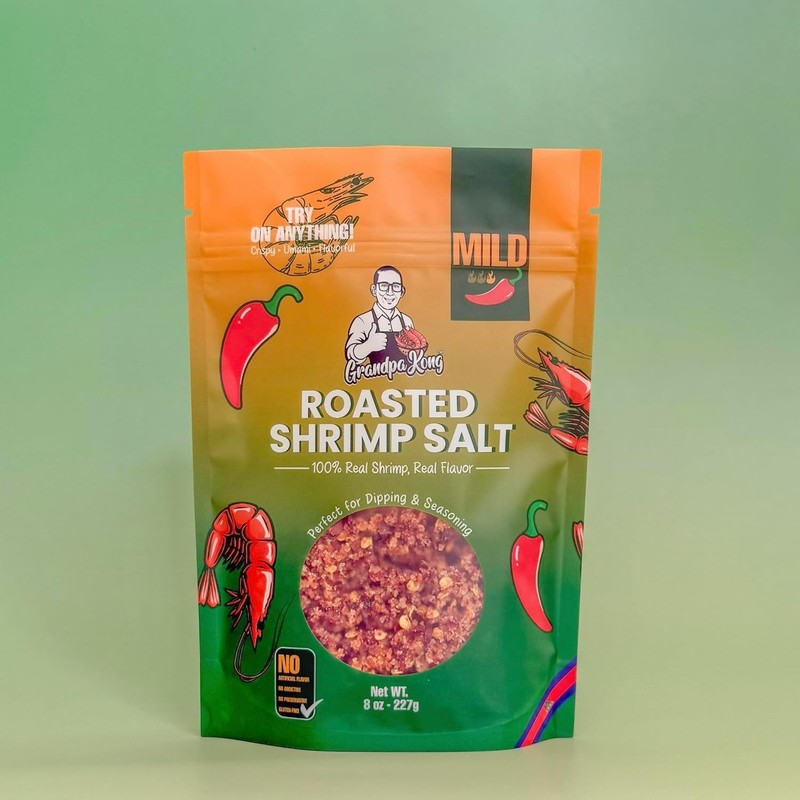 Mild Shrimp & Chili Salt - Elevate Dishes with Authentic Cambodian Crunch, 8 oz gallery