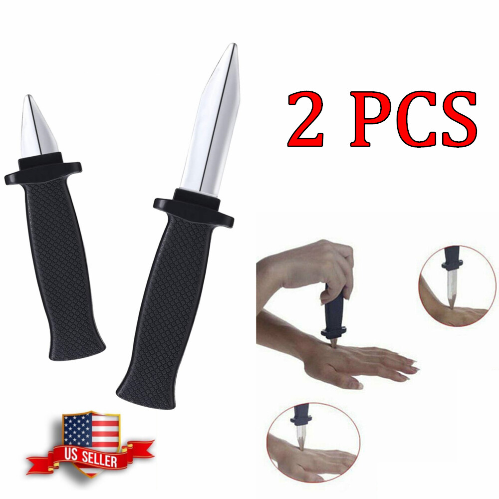 Retractable Dagger Knife Prank Joke Gag Trick Fake Weapon Disappearing Blade Toy gallery