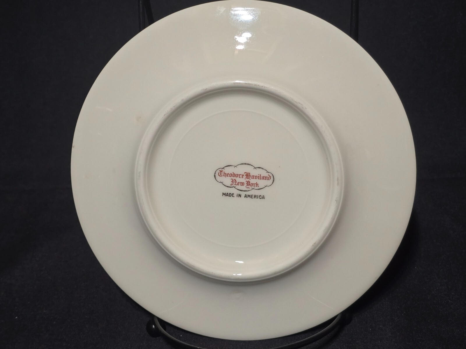Theodore Haviland Rose H895 Dinner Plates 10" USA Set of 4 gallery