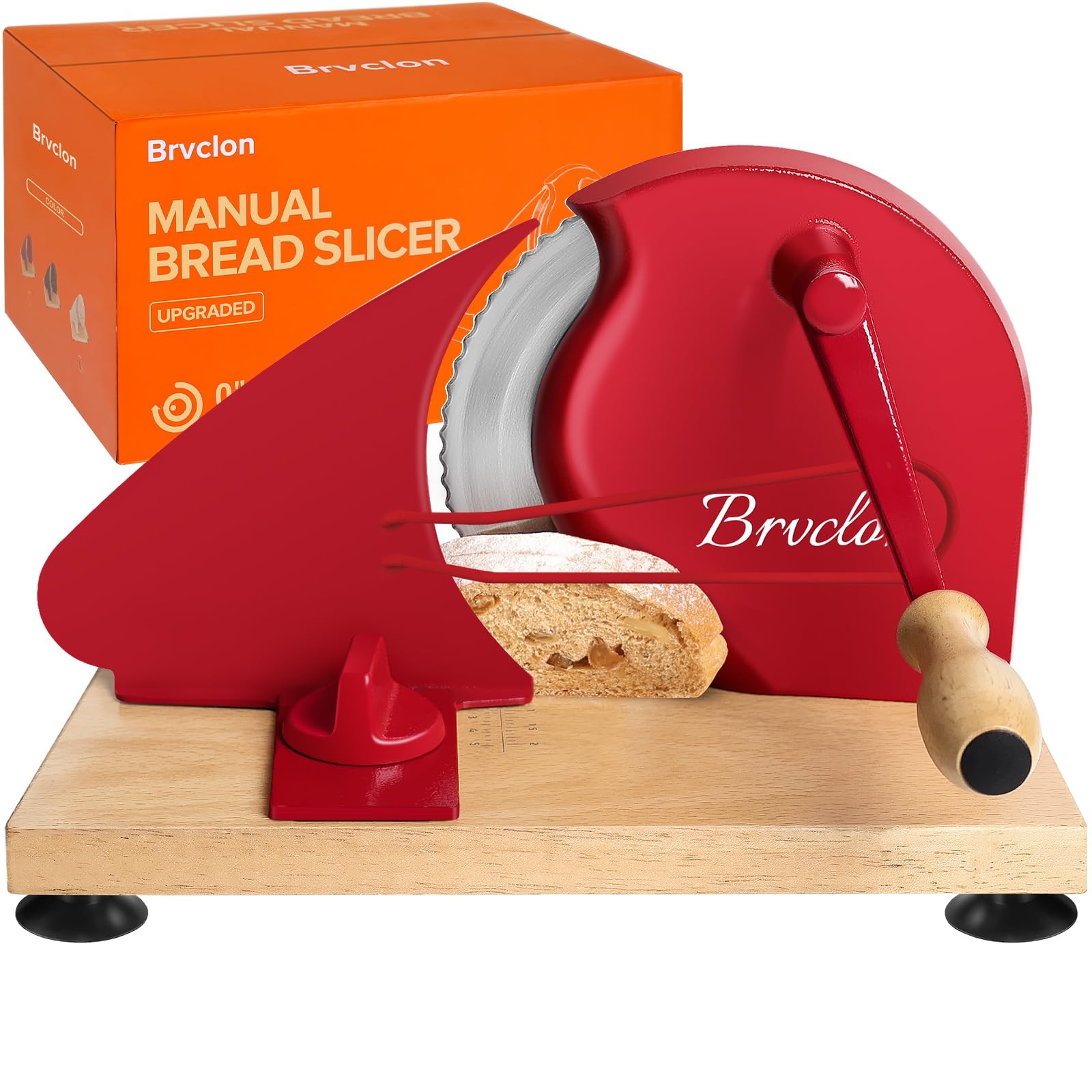Bread Slicer Manual Adjustable Thickness Hand Crank Sourdough Brvclon Homemade gallery