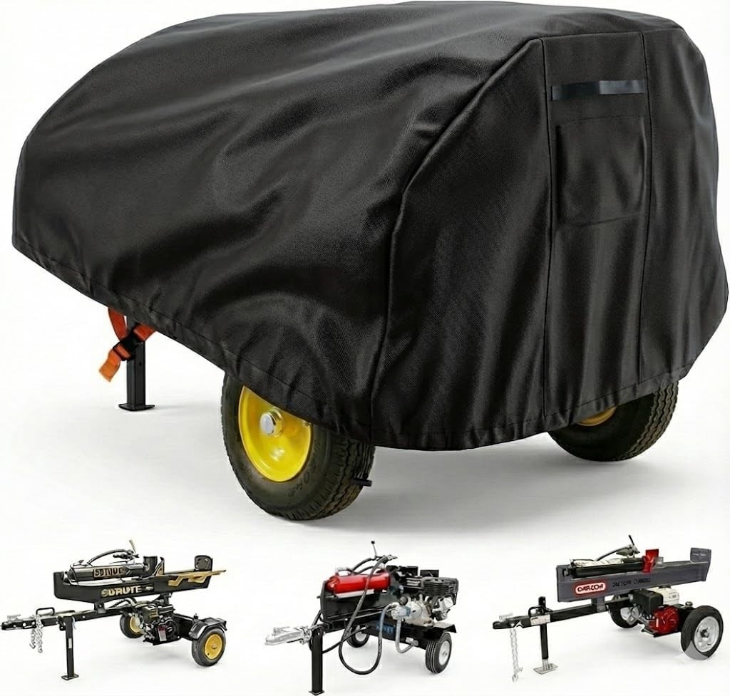 Heavy Duty Log Splitter Cover Waterproof 94x49x41 Oxford Cloth 15-45 Ton Gas gallery