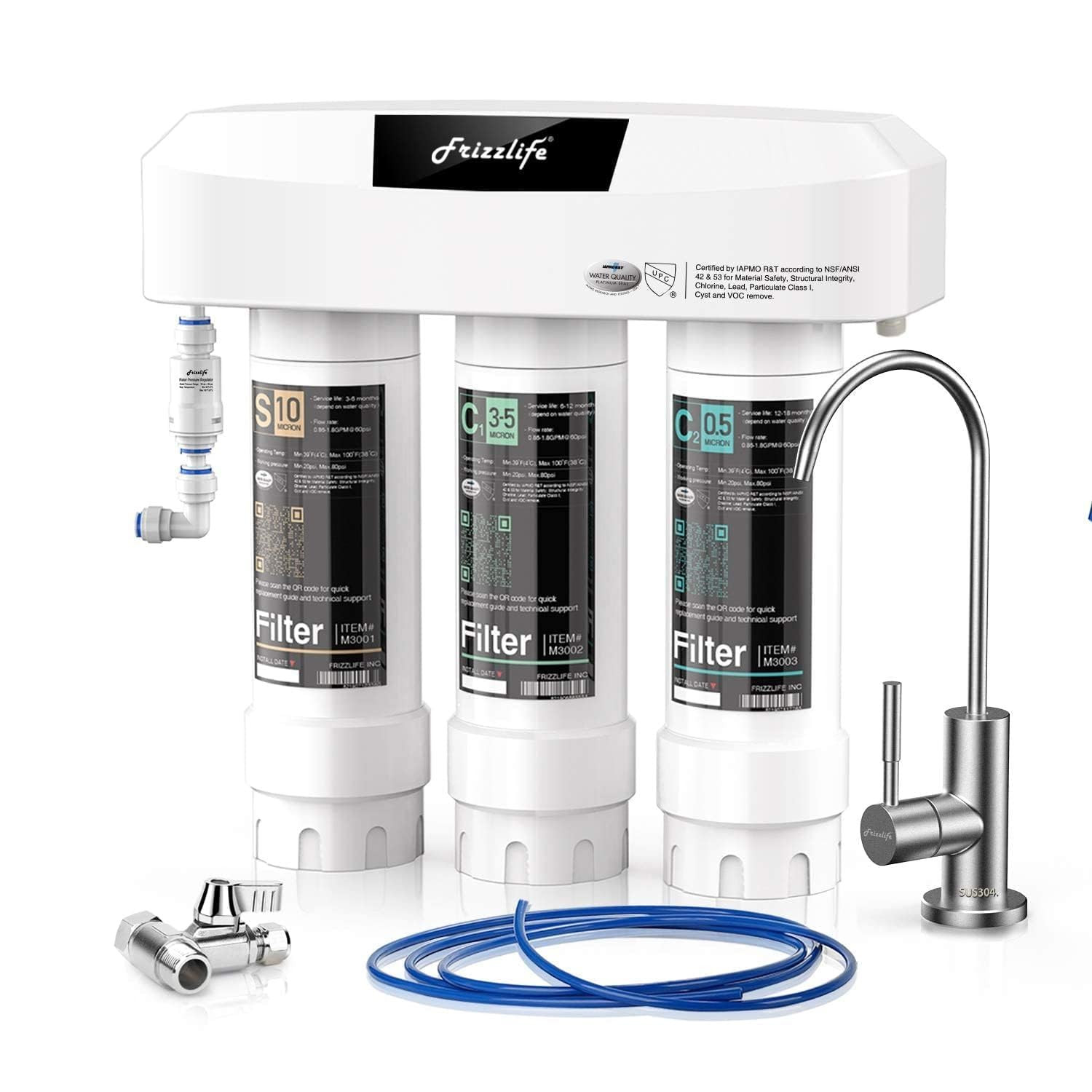 under Sink Water Filter System, NSF/ANSI 53&42&372 Certified, 8 Layer 0.5 Micron gallery