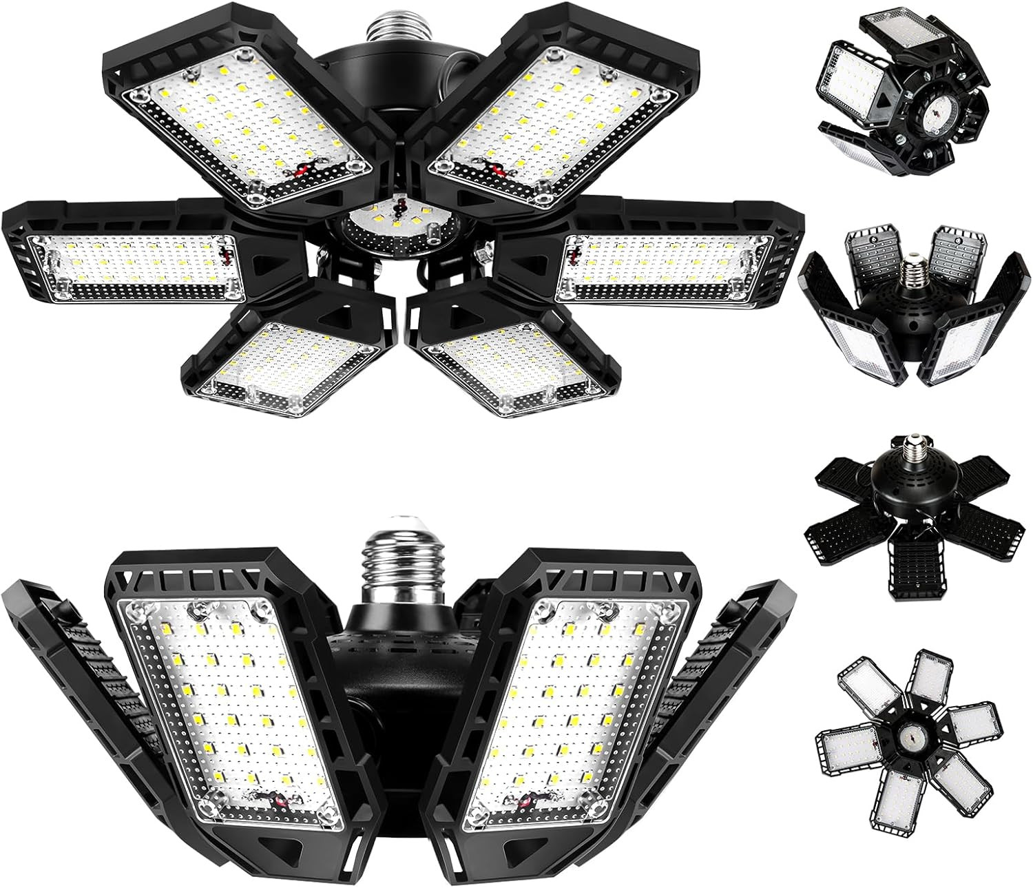 LED Garage Lights Bulb 2 Pack 180W 18000LM 6500K Led Shop Light with 6 plus 1 De gallery
