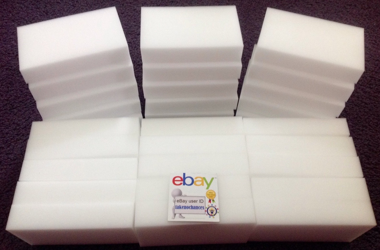 30 PREMIUM Grade Melamine Sponge Eraser BULK PACK 3/4" Works Like Magic! gallery