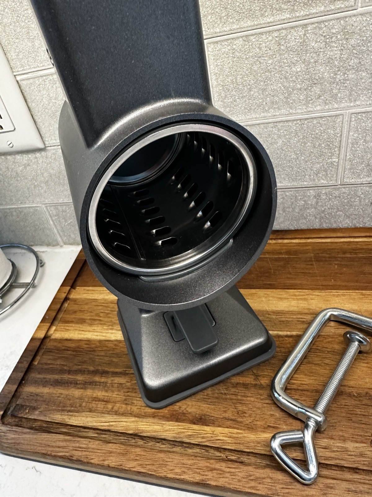 Zyliss Rotary Gourmet Cheese Grater Set - 1 Steel Blade - Non-Slip Suction EUC gallery