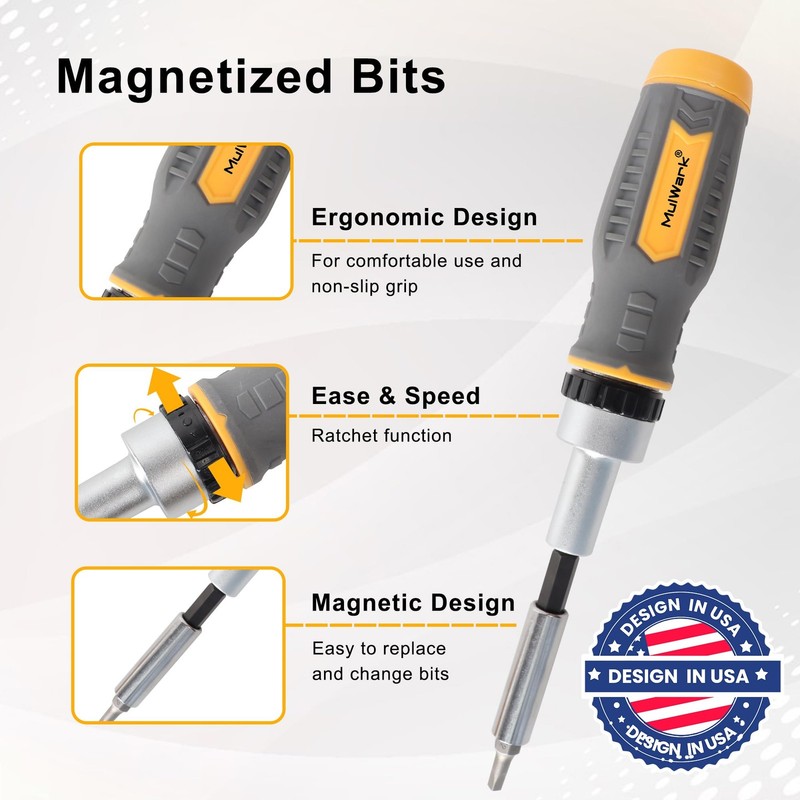 Screwdriver Bit Set & Socket Kit 77-Pieces Ratcheting with Case 77 in 1 Multi gallery