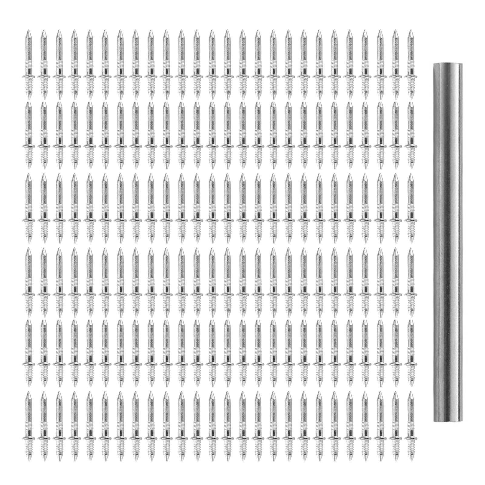 100Pcs/Set Double-Head Seamless Installation Metal Nail With Sleeve Rods gallery