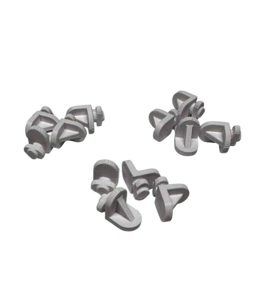 Twist-In Lock Shelf Support Pins 12 Pack Secure Durable Brackets Cabinets White gallery