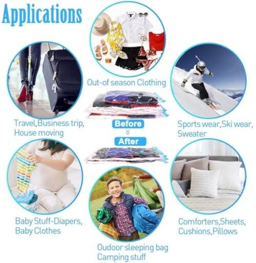 5 Pack Extra Jumbo Vacuum Storage Bags (51"x47"in Our Largest Size) Airtight gallery