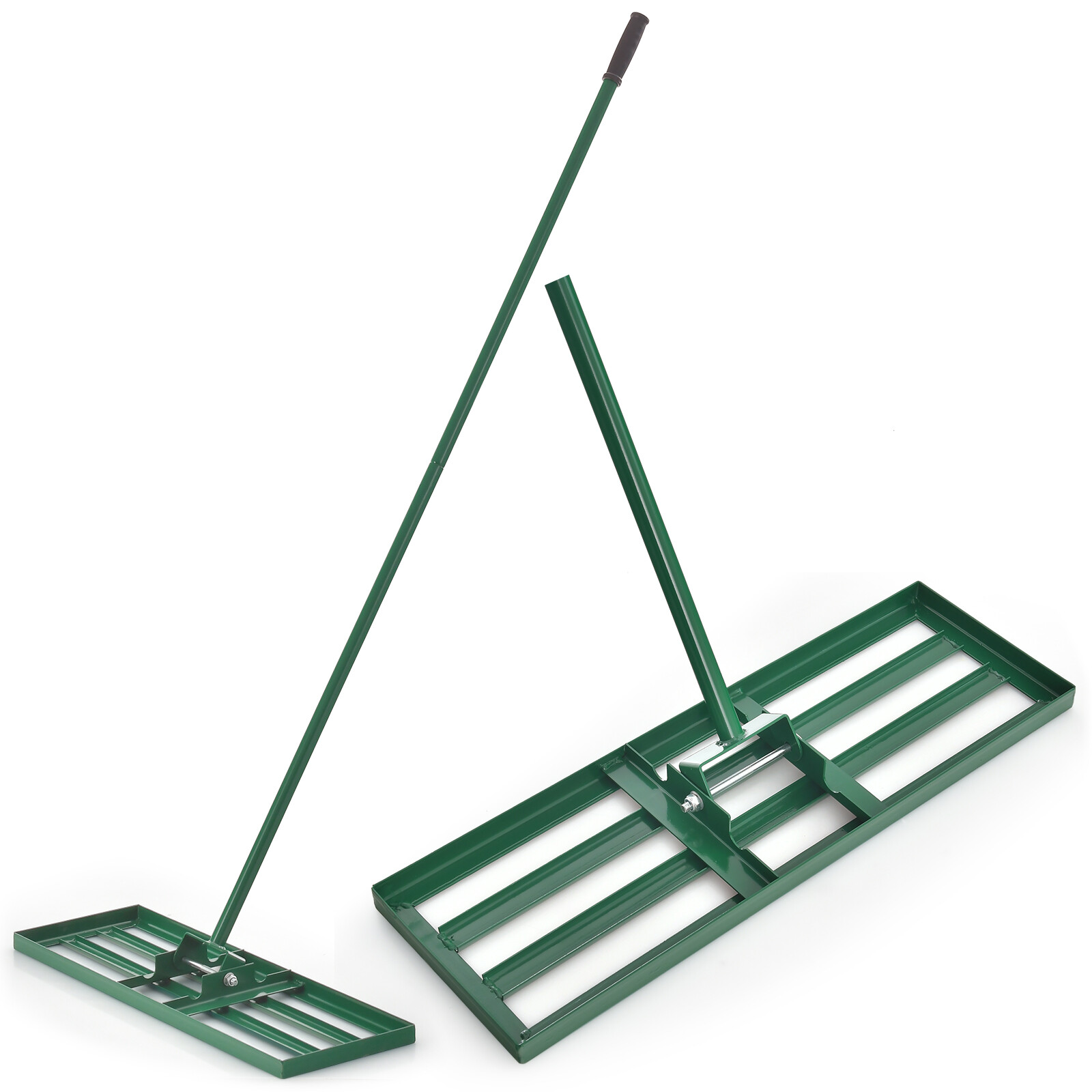Lawn Leveling Rake Heavy Duty Level Lawn Tool w/ Handle for Garden Backyard Soil gallery