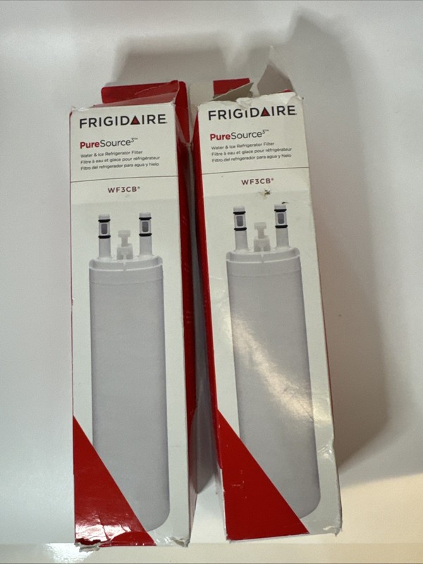 2x- Frigdaire WF3CB PureSource 3 Refrigerator Water Filter Sealed US gallery