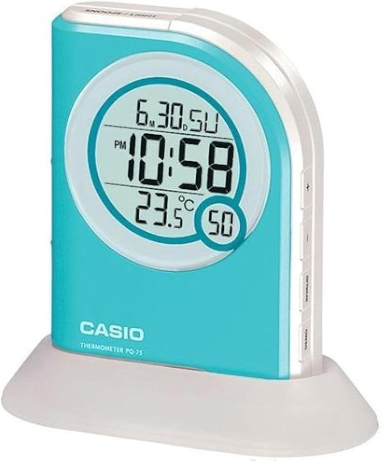 Casio PQ75-2DF Multi Function Digital Thermometer Table Top Alarm Clock gallery