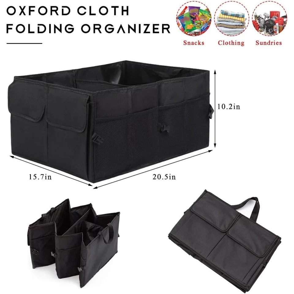 Car Trunk Backseat Organizer Waterproof Oxford Cloth Trunk Storage Organizer gallery