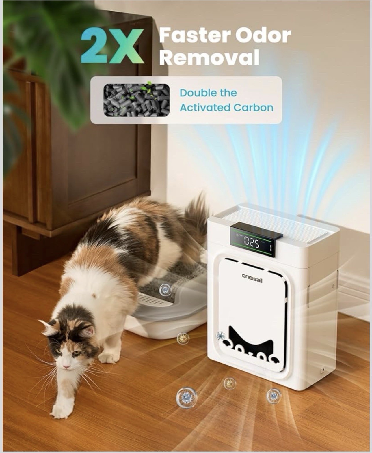 Air Purifiers for Pets with Double-Sided HEPA Washable Filters Up To 2200Ft² gallery