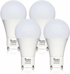 [4 Pack] LED GU24 A19 9W 60W 75W Replacement 2Pin Twist Base 120V 5000K Daylight