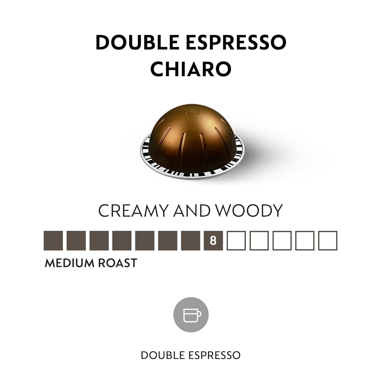 NESPRESSO VERTUO | DOUBLE ESPRESSO CHIARO | 60 PODS | LOOSE/BULK | BB AUG 30 '26 gallery