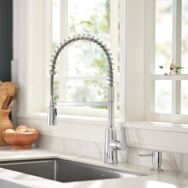 MOEN Edwyn One-Handle Pre-Rinse Spring Pulldown Kitchen Faucet 87807 gallery