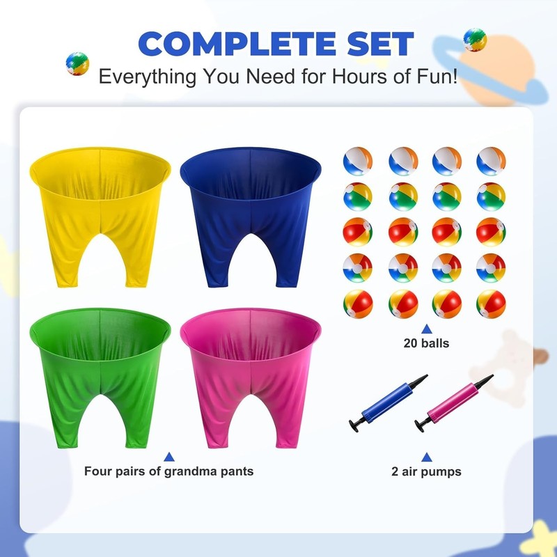 Granny Pants Yard Game Sets,4PCS Granny Pants Family Party Outdoor Games with... gallery