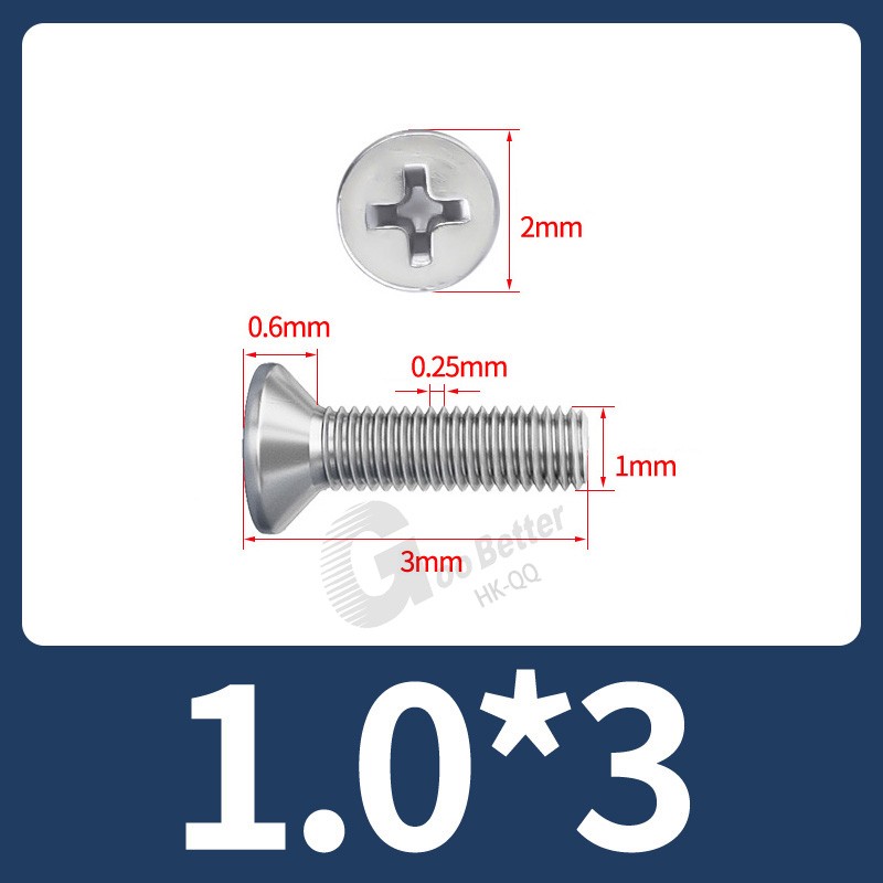 M1 - M10 PHILLIPS COUNTERSUNK MACHINE SCREWS A2 STAINLESS STEEL FLAT HEAD BOLTS