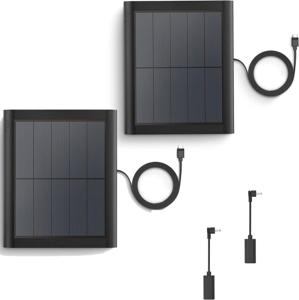 2 Pack Ring Solar Panel(2nd Generation), 5W Solar Panel Charger with Mount fo...