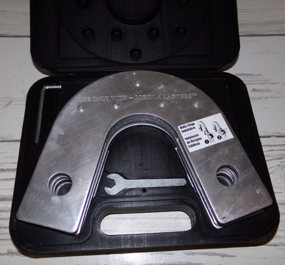 GORILLA Ladder Accessory Trestle Bracket Brace Kit Set of 2 with Case Wrench gallery