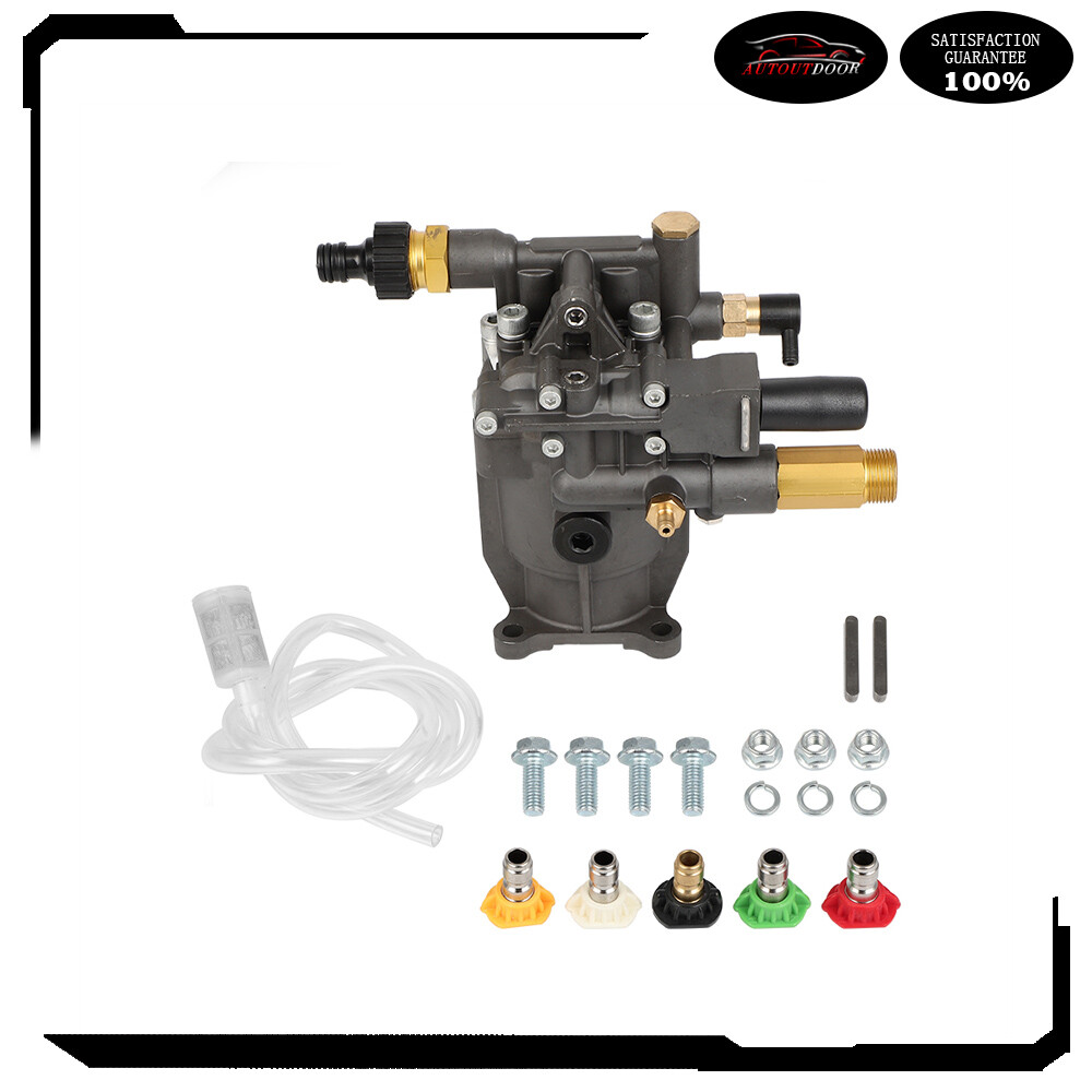 3/4" Shaft Horizontal Pressure Washer Pump Water Pump 3000 PSI 2.5 GPM gallery