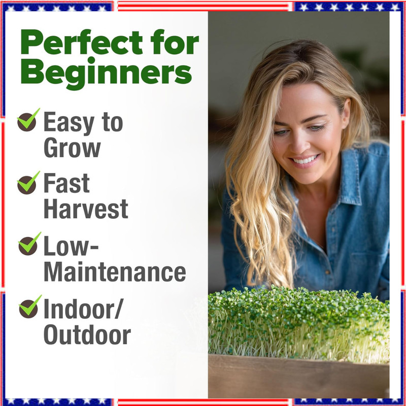 Broccoli Sprouting & Microgreens Seeds - 64,200 Non-GMO Heirloom gallery