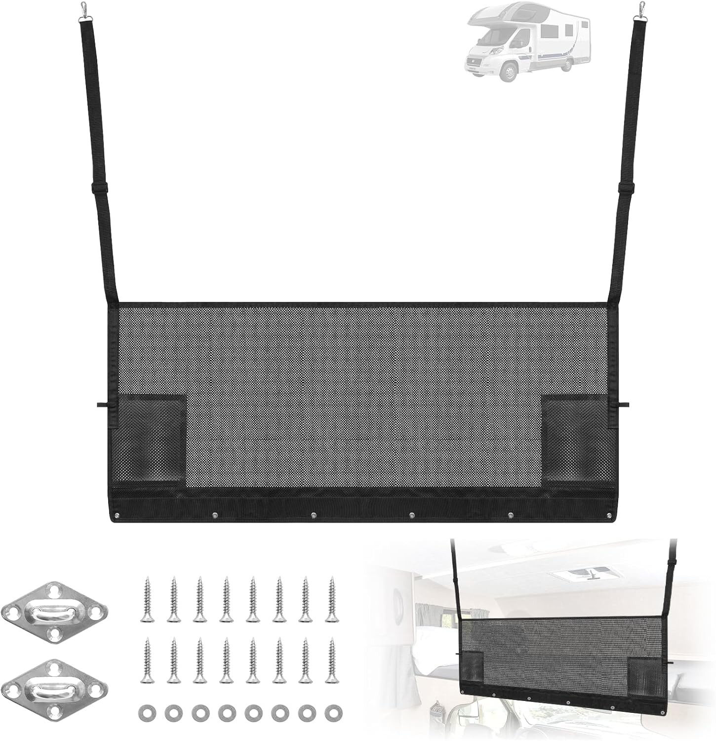 RV Bunk Bed Anti-Fall Safety Netting, Adjustable Bunk Bed Fall Protection Net gallery