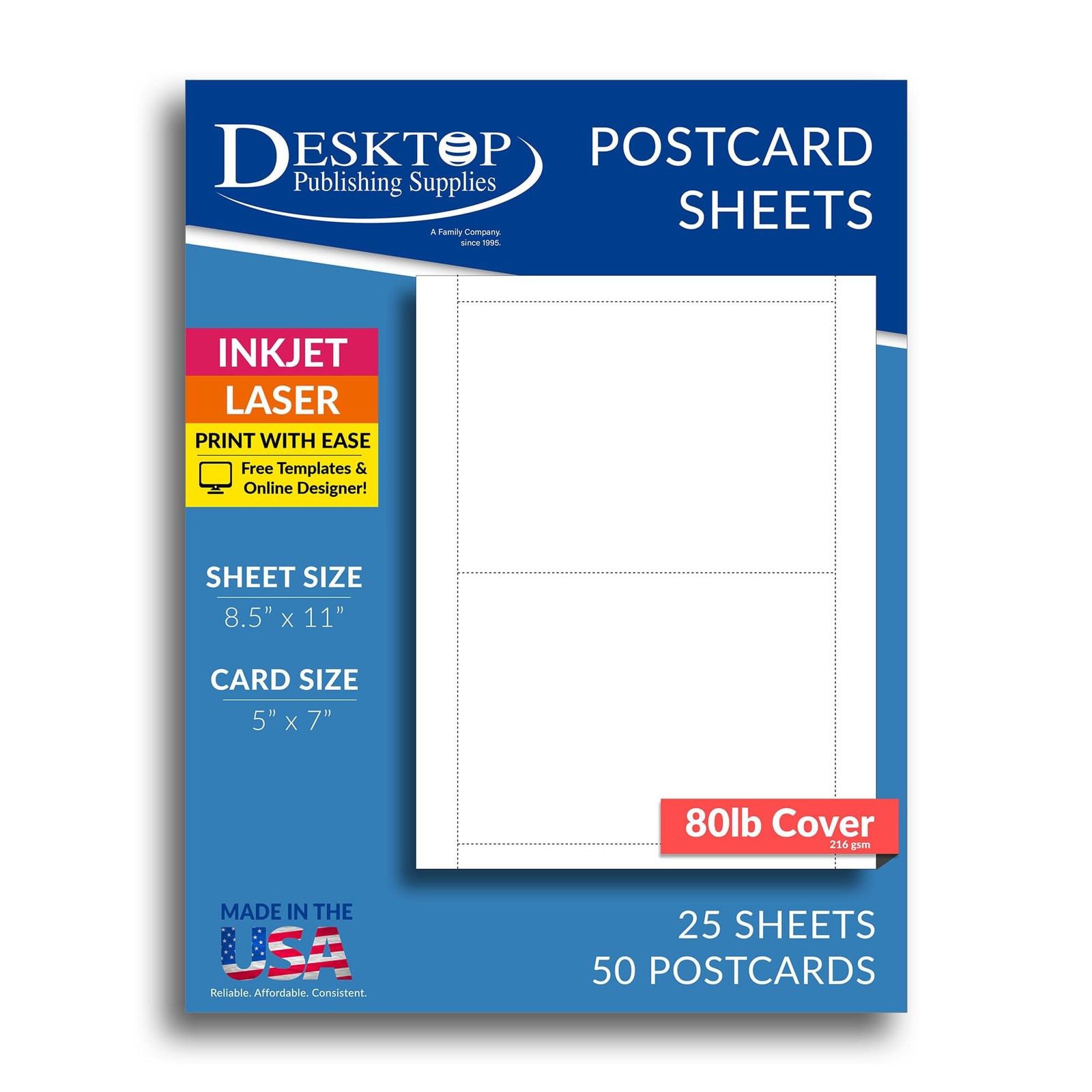 25 Sheets 80lb White 5x7 Inch Blank Postcards 50 PCS Heavyweight Cardstock gallery