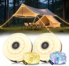 2 Pack 4-in-1 Camping String Lights 32.8FT Rechargeable Hanging Tent Lamp 8 Mode gallery