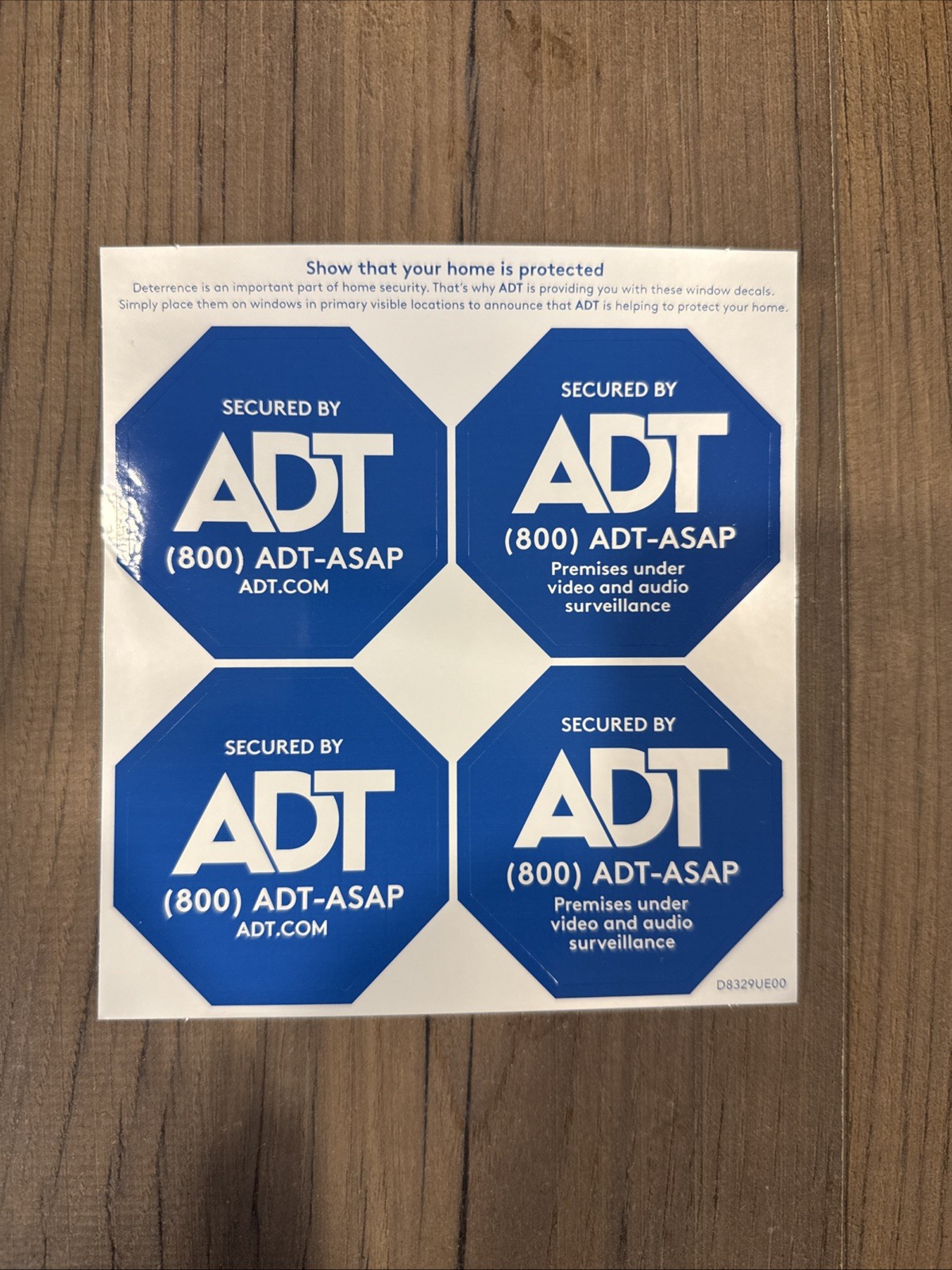 {K} ADT Security Yard Sign 28 Aluminum Weatherproof + 4 Window Stickers NEW gallery