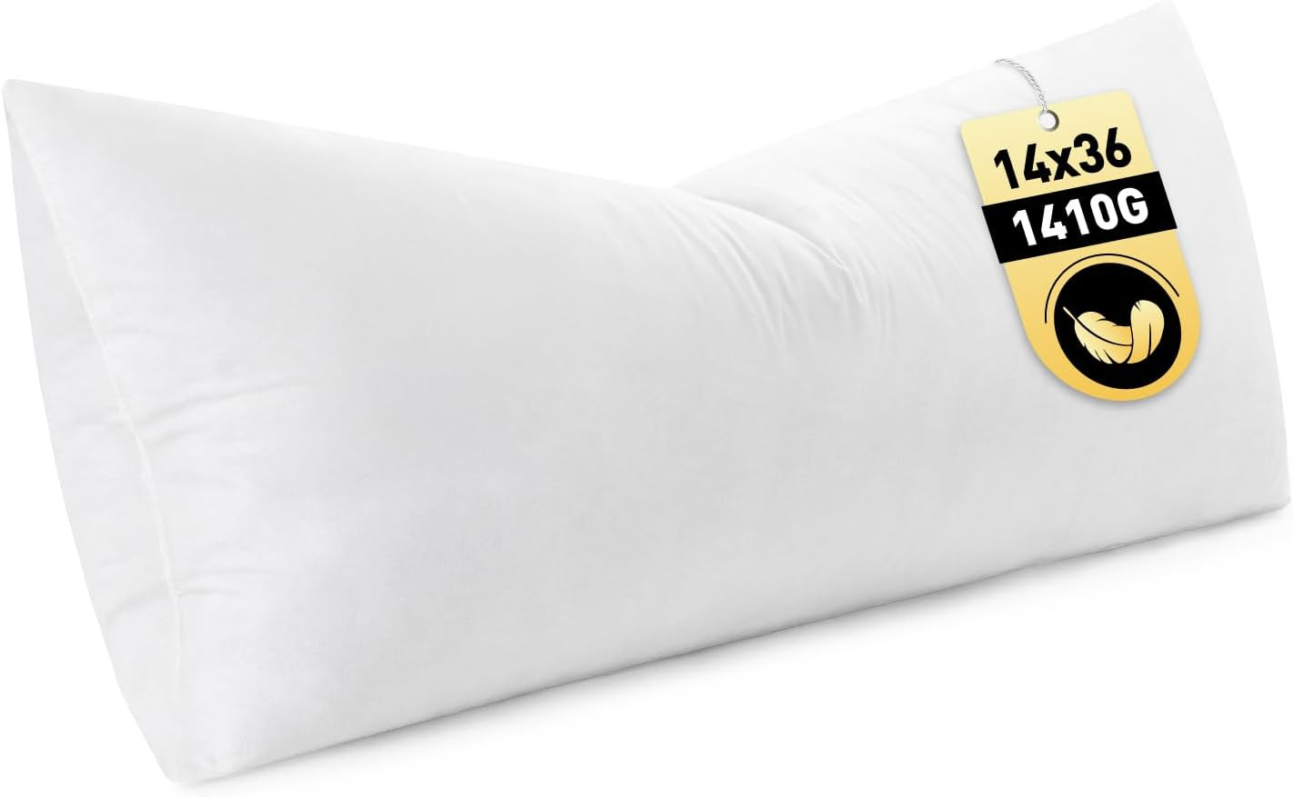 14X36 Inch down Feather Pillow Insert,Fluffy and Comfy Throw Pillow with Cotton gallery
