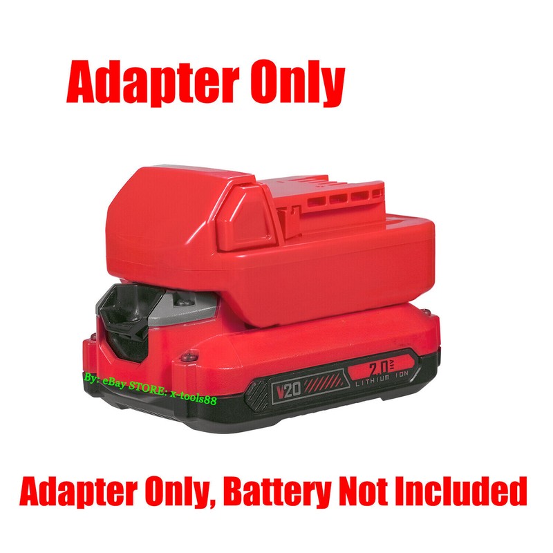 1x Adapter for Milwaukee M18 Type Tools To for Craftsman V20 NEW 20v Battery gallery