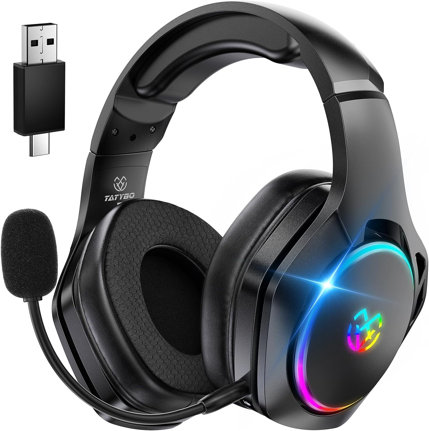 Wireless Gaming Headsets for Ps5 Ps4 PC, 40H+ Hrs & 7.1 Surround Sound gallery