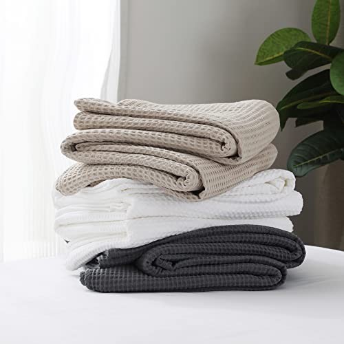 100% Cotton Waffle Blanket (- Queen Size - 90 * 90''), Queen (90"*90") Khaki gallery