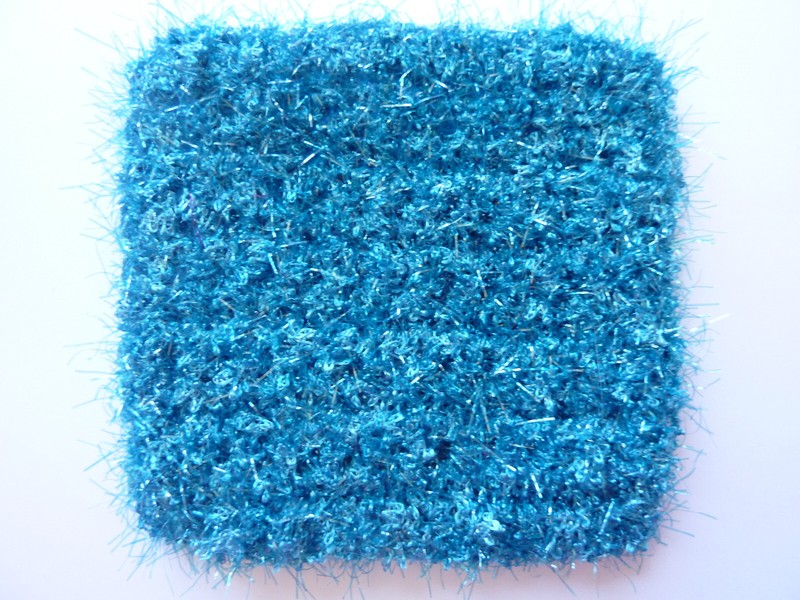 6 Rough Square Multicolor Dish Pot Scrubber Scrubby Scrubbie Handmade 69 gallery