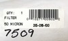 50 Micron Depth Cartridge Filters 315-016-100 Purtrex 7509 gallery