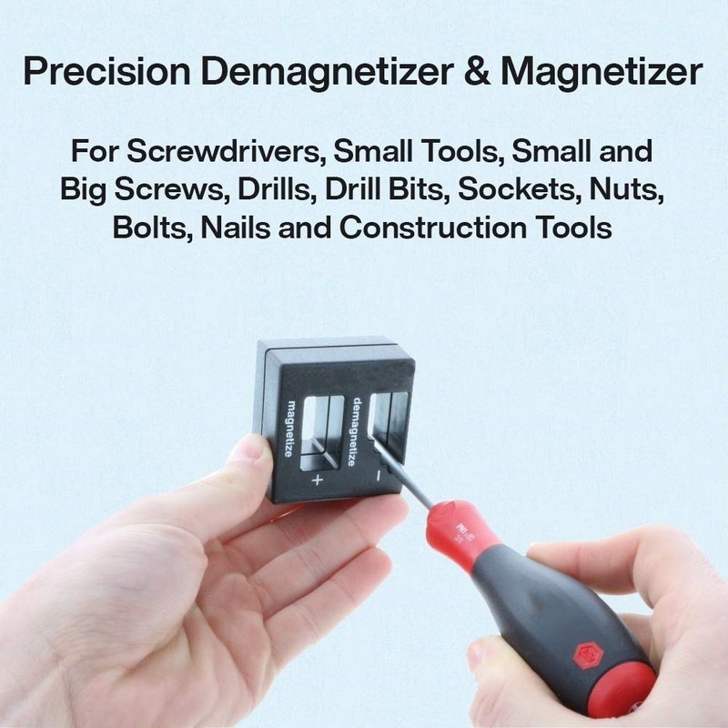 MAGNETIZER DEMAGNETIZER MAGNETIC TOOL FOR SCREWDRIVER TIPS SCREW BITS gallery
