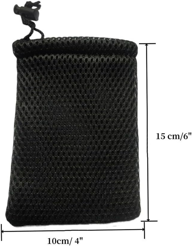 Nylon Mesh Drawstring Bag, 6" X 4" Small Storage Pouch String Bags for Mini Stuf gallery