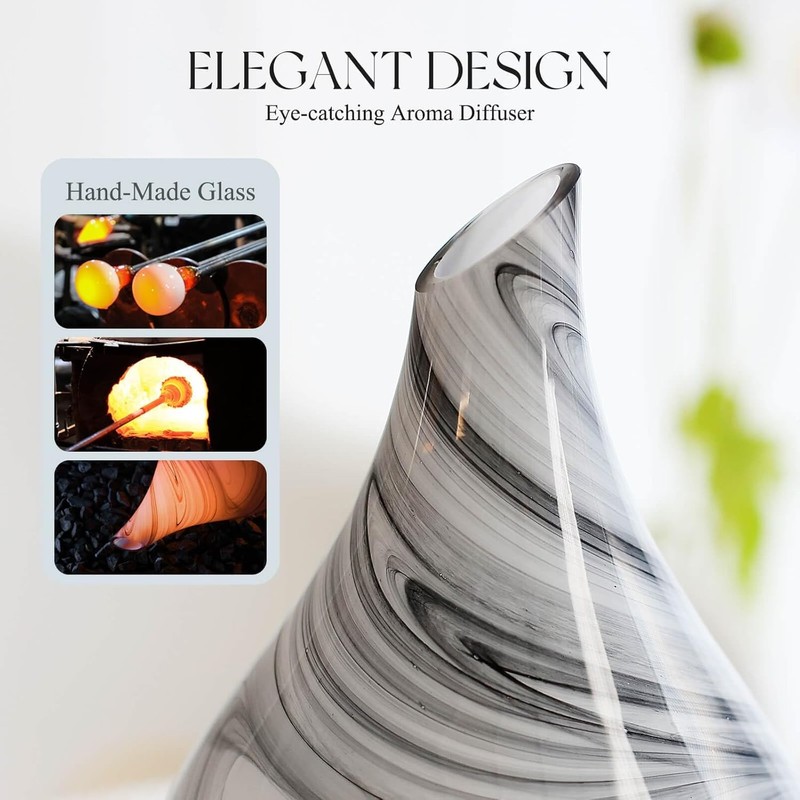 Porseme 280ml Essential Oil Diffuser Glass 280ml, G9-280ml Ink Aladdin Vase gallery