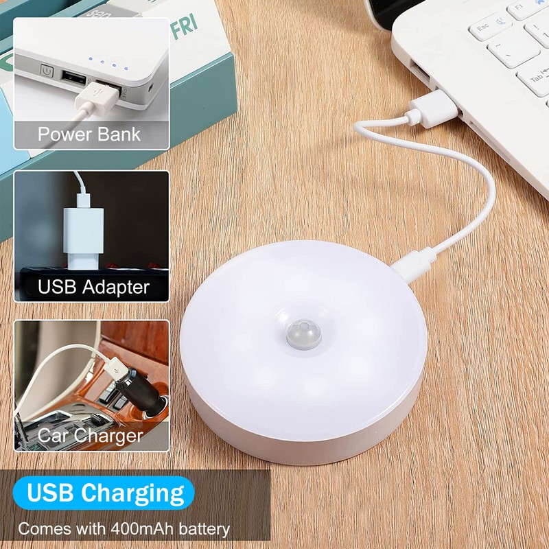 Rechargeable LED Motion Sensor Under Cabinet Closet Light USBCharge Kitchen Lamp gallery