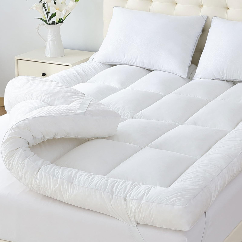 Whatsbedding 5 Inch Memory Foam Mattress Topper Queen For Back Pain Relief gallery