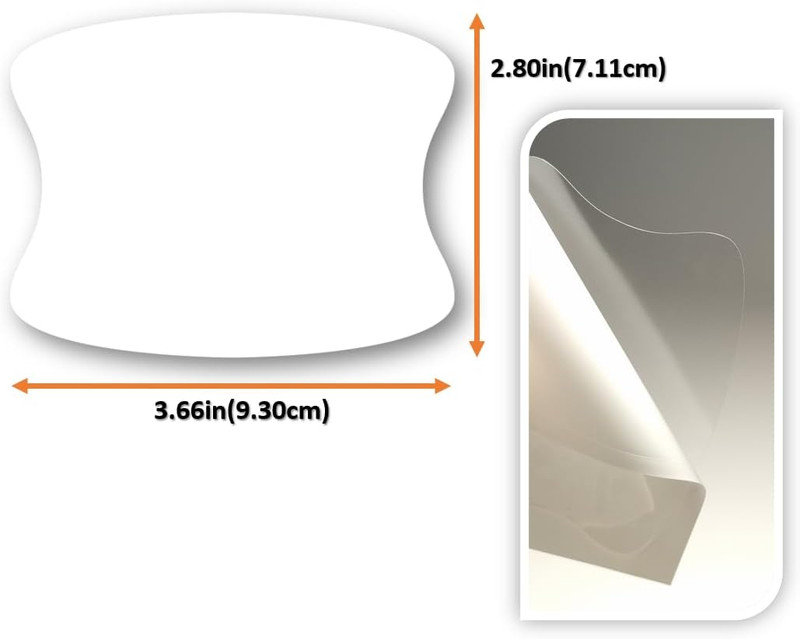 3M-5Pcs Car Door Handle Cup Protector/Sticker/Guard, 3M-Ppf(Paint Protection Fil gallery