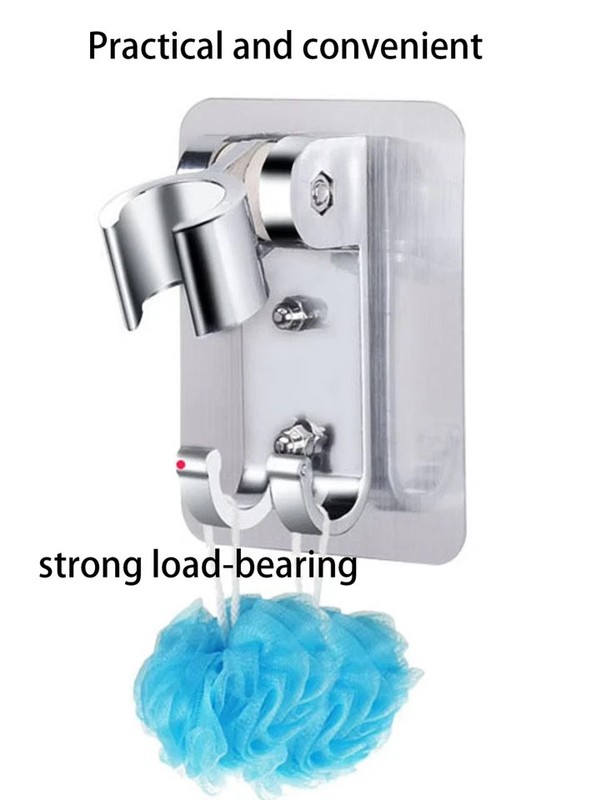 Adjustable Shower Head Holder - No-Drill Self-Adhesive Wall Mount Bracket gallery