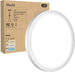7.5″ LED Ceiling Light Flush Mount 3 Color 3000K 4000K 6500K Ultra Thin White