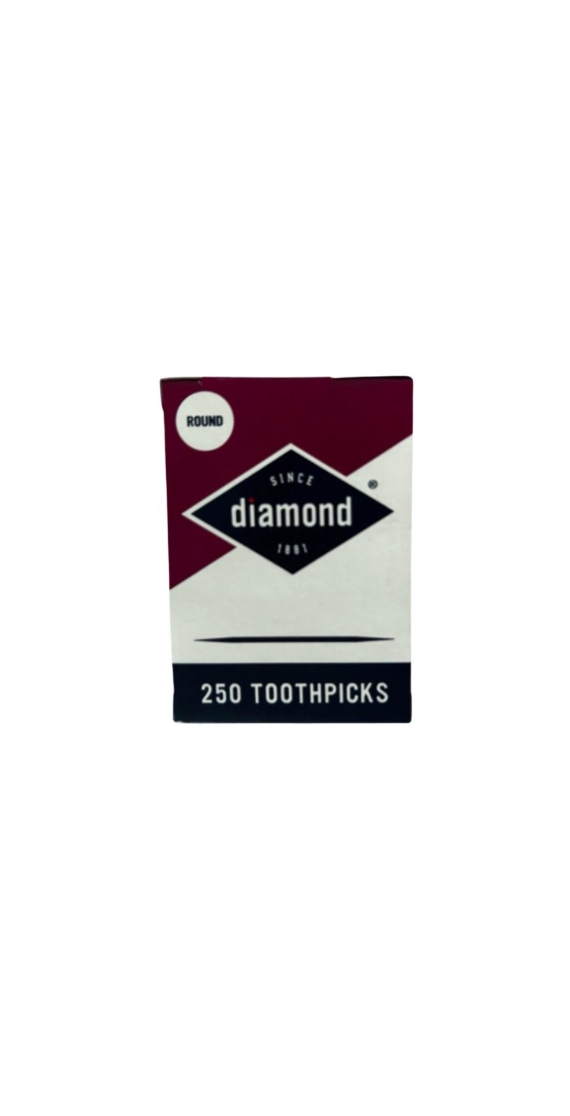 Diamond Multipurpose Wood Round Toothpicks For Everyday Use, 250-ct Each Pack gallery