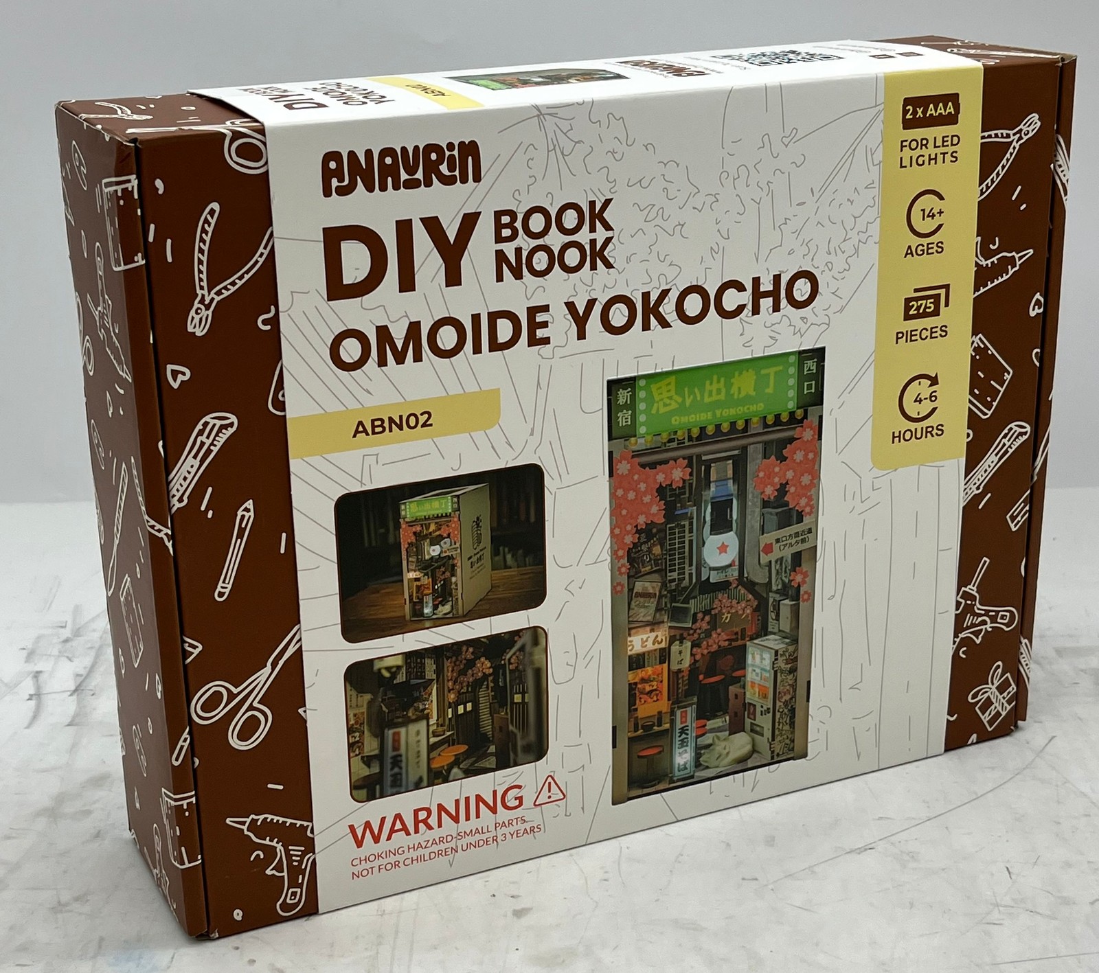 Anavrin Omoide Yokocho DIY Book Nook Kit 3D Wooden Booknook ABN02 gallery