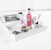 Sooyee Serving Tray with Handles,16" x 12" Decorative Tray, White gallery