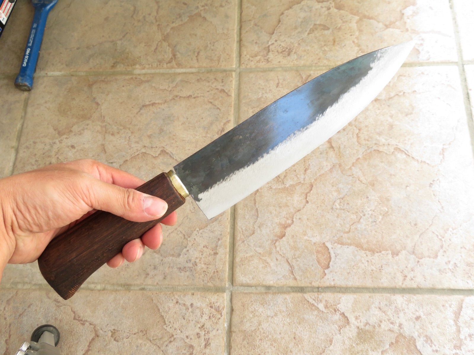 Crude - 8 Inch Premium Chef Knife , Carbon Steel, Forged and Sharp ! gallery